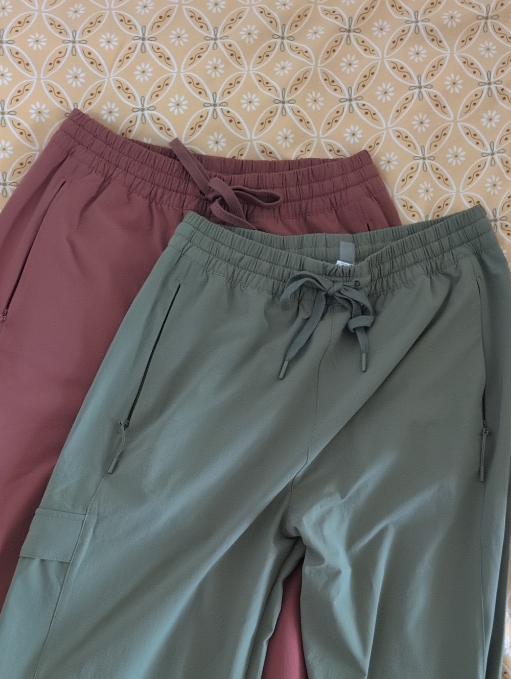 Beyond Yoga Womens Peak Pants — In Discontinued Colors, Olive Green & Clay
